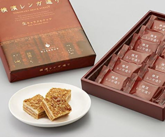 Yokohama brick road soft caramel nuts 12p