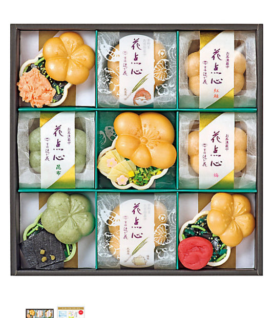 〈Kyoraku Tsujigahana> Assortment of Ochazuke Monaka and Soup Monaka