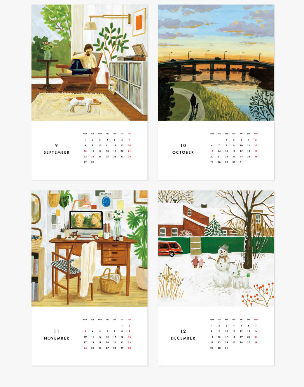 [Limited quantity] Wall calendar 2025 / Momentary glitter in everyday life (Fumi Koike)