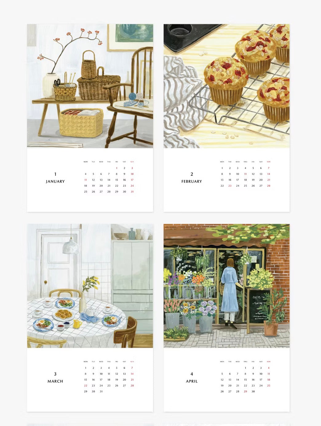 LIMITED Wall calendar 2027 / A tablespoon of "Northern Europe" in daily life