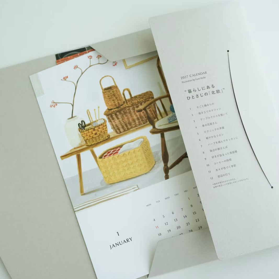 LIMITED Wall calendar 2027 / A tablespoon of "Northern Europe" in daily life