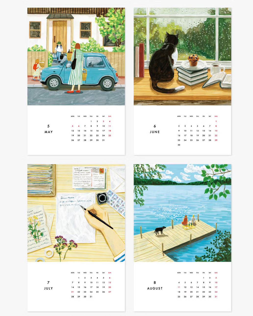 [Limited quantity] Wall calendar 2025 / Momentary glitter in everyday life (Fumi Koike)