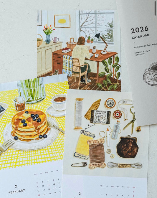 [Limited] Wall calendar 2026 / A simple, dreamy life (Fumi Koike)