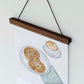 Natural wood wall holder (magnetic)